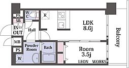 プレサンス京橋GREEN YARDアルミラ 8階