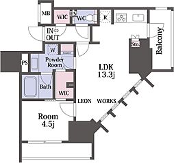 ザ・パークハビオ谷町六丁目クロス 4階/405