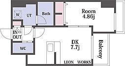 プレジオ難波ASIAN 13階/1305