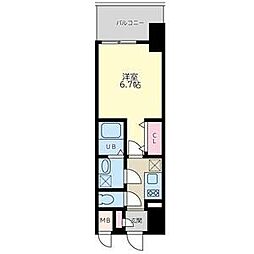 QuintetNAMBA 1Kの間取図画像