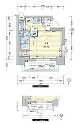 プレサンス本町ジョイス 1Kの間取図画像