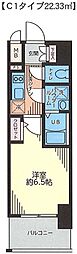 S-FORTTaishoriviere 1Kの間取図画像