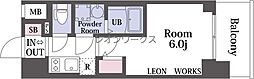 ESLEADRESIDENCE大阪天王寺 1Kの間取図画像