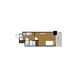 エスリード京橋ステーションプラザ 1Kの間取図画像