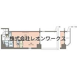 プレジオ鎗屋町 1LDKの間取図画像