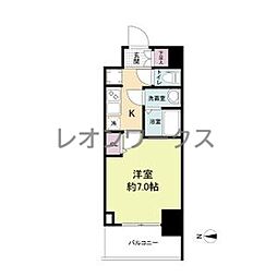 WORVE大阪本町 1Kの間取図画像