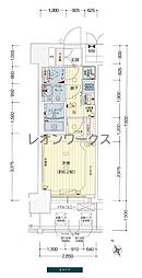 プレサンス大阪ドームシティビーツ 1Kの間取図画像