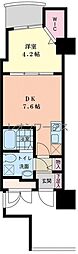 SERENiTE梅田EST 1DKの間取図画像