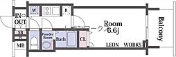 レオンコンフォート本町 1Kの間取図画像