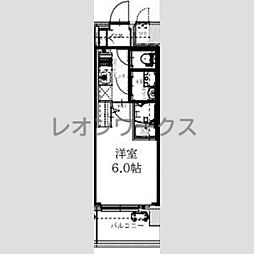 エスリードレジデンスグラン大阪福島ノース 1Kの間取図画像