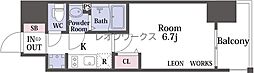 プレサンス立売堀ベルヴィル 1Kの間取図画像