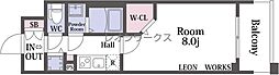 ミラージュパレス大阪ドームプロスパー 1Kの間取図画像