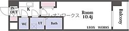 THE MUSIC COURT 1Kの間取図画像