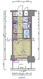 プレサンス福島ミッドエル 1Kの間取図画像