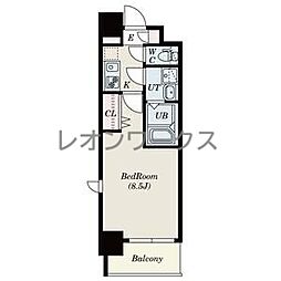 S-FORT福島Libre 1Kの間取図画像