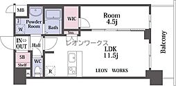 プレサンス大正フレンジ 1LDKの間取図画像