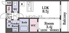 物件の間取り