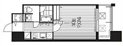 プラウドフラット新大阪 1Kの間取図画像