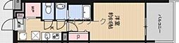 Luxe難波南 1Kの間取図画像
