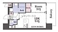 レオンコンフォート難波南22階9.1万円