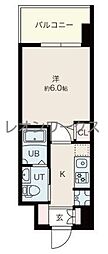 ラクラス阿倍野元町 1Kの間取図画像