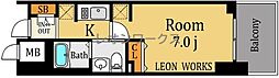 エステムコート新大阪Xザ・ゲート 1Kの間取図画像