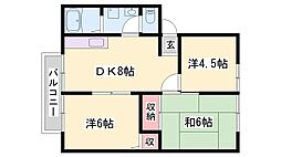 間取図画像 3DK