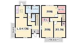 オークスコート西新在家　B棟 1階