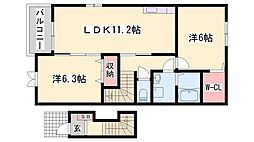 間取図画像 2LDK
