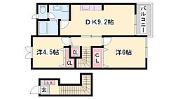 サザンリーフＢ 2階