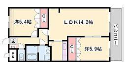 間取図画像 2LDK