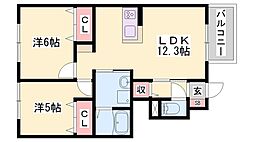 間取図画像 2LDK