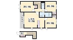 メゾン クレール 2階/-