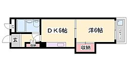 間取図画像 1DK