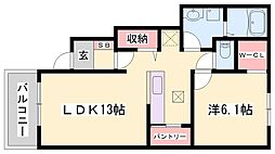 間取図画像 1LDK