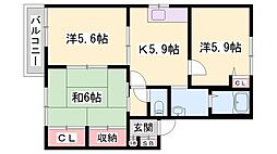 はぴねすハイツ喜田 1階/-