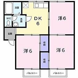中尾弐番館Ｂ棟 2階/-
