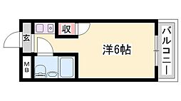 アクシス東加古川 1Kの間取図画像