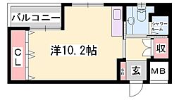 クオリティライフ壱番館 ワンルームの間取図画像