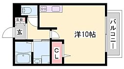 ジュネス清水 ワンルームの間取図画像