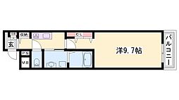 ソラナ 1Kの間取図画像