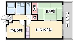メゾンクレール 2LDKの間取図画像