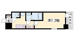 WestLand白鷺 1Kの間取図画像