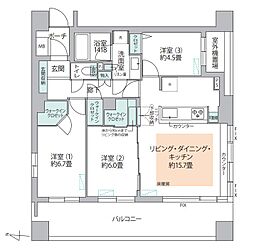 間取図画像 3LDK