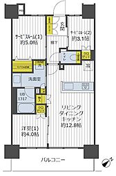 イニシア日暮里 1SLDKの間取図画像