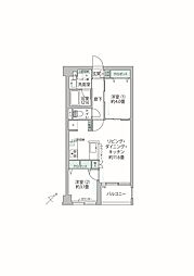 レガリアレジデンス千石ファディックス 2LDKの間取図画像