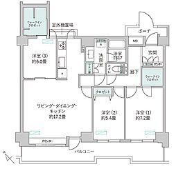 間取図画像 3LDK