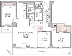 ヴェラハイツ小石川 3LDKの間取図画像