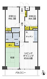 ダイアパレス朝霞 3LDKの間取図画像