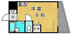 シャンテー津田 ワンルームの間取図画像